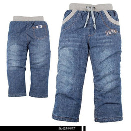 High quality thick winter warm cashmere kids baby pants Boys children's trousers children jeans
