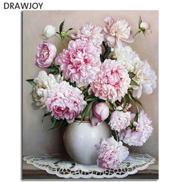 DRAWJOY Framed Pictures DIY Painting By Numbers Home Decor Oil Painting On Canvas  Wall Art For Living Room 40*50cm