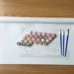 DRAWJOY Framless Wall Art Painting By Numbers Hand Painted On Canvas Abstract Oil Painting Sail Boat Home Decor 40*50cm G423