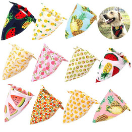 Peach Dog Bandana Fruit Print