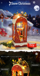 DIY Doll House Wooden Doll Houses Miniature dollhouse Furniture Kit Toys for children Christmas house Gift