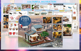 DIY Doll House Wooden Doll Houses Miniature dollhouse Furniture Kit Toys for children Gift Christmas house