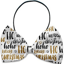 Holiday Cheer - Holiday Themed Bowtie 2-Pack set with Charm Accessory for Dogs or Cats