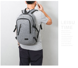 Smart 17 inches Laptop Oxford Backpack with USB charging port