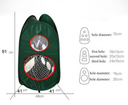 Portable Three Side Practice Chipping Swing Cages Net Indoor Golf Training Aids