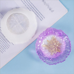 Flower Shell Trinket Dish Resin Mold, diy mold