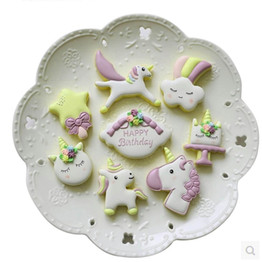 8Pcs/Set Unicorn Cookie Cutter