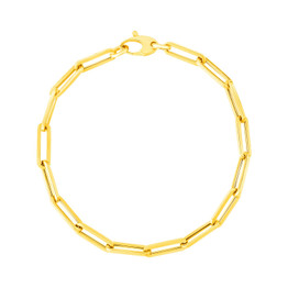 Paperclip Bracelet 14K Gold