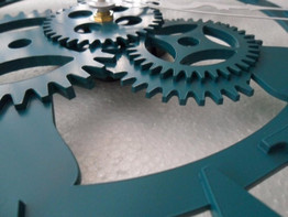 Roman Numeral Mechanical Gear Wall Clock