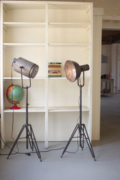 Kalalou Studio Floor Lamp - Silver / Pewter - CLL1119