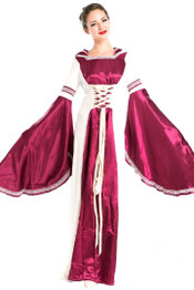 BFJFY Women Halloween Medieval Court Cosplay Costume