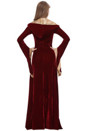 BFJFY Halloween Women Retro Court Gown Queen Cosplay Costumes