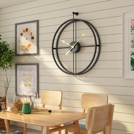 Wrought Iron Wall Clock
