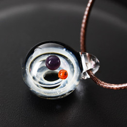 Cosmic Galaxy Glass Pendant