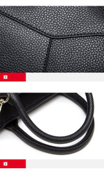 Bag women bison denim luxury handbags esigner genuine leather shoulder large cowhide tote