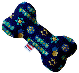 Chanukah Bliss Inch Canvas Bone Dog Toy