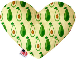 Avocado Paradise Inch Canvas Heart Dog Toy