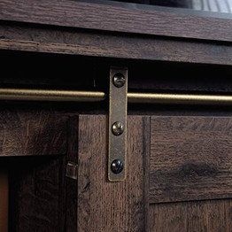 Sauder New Grange Credenza, For TV's up To 70", Coffee Oak finish