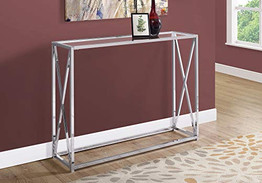 Monarch Specialties Accent, Console Table, CHROME