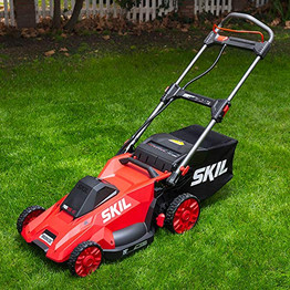 Skil PM4910-10 PWRCore 40 20-Inch 40V Brushless Push Mower Kit Includes 5.0Ah Battery and Auto PWRJump Charger