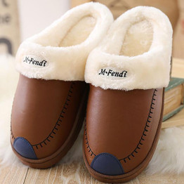 Couples Non-slip Casual Warm Waterproof Slippers
