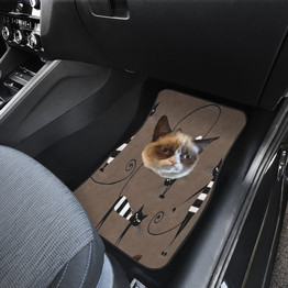 Funny cat face Car Floor Mat