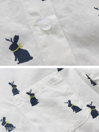 Turn Down Collar Single Breasted Animal Prints Shift Dress