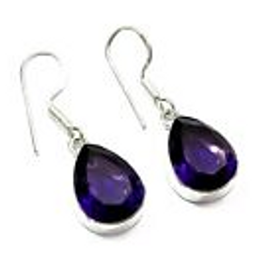 Sterling Silver Handmade Amethyst Earrings