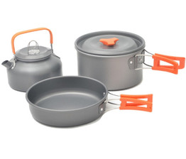 Quality Camping cookware Outdoor cookware set camping tableware cooking set travel tableware Cutlery Utensils hiking picnic set