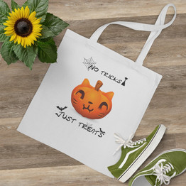 Halloween Cat Pumpkin Bag