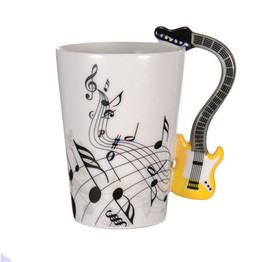 Guitar Coffee Mug - Yellow