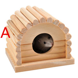 New Hamster Wooden Toy Set Tube Tunnel Cage Seesaw House rainbow swing Small Animals Pets Play Toys for Rat Mouse Mice Hamsters