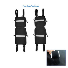 Universal Black ATV UTV Fender Bags Saddle Bag Luggage Storage Pack Zipper Pockets Hunting Bags Beach Fishing Bags Outdoor Sports