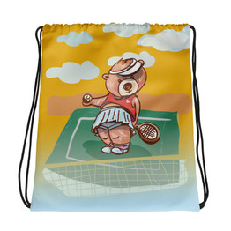 Madison Bear Tennis Anyone Drawstring bag
