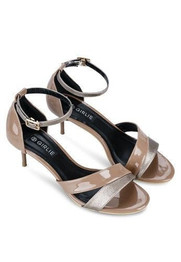Kitten Heels Patent Leather Pastel Brown