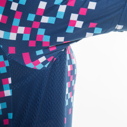 Womens Racmmer Pixel Short Sleeve Cycling Jersey