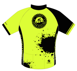 WOMENS I Love Road Cycling Hi Viz Splatter Race Fit Cycling Jersey