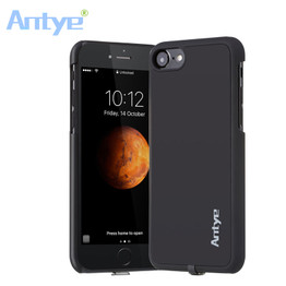 Black Wireless Battery Charger Cover Case for iPhone 7/ 7 Plus