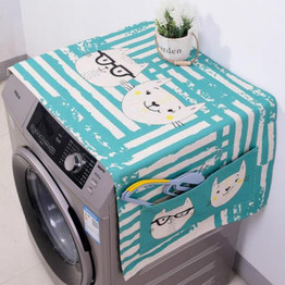 Dual-purpose Linen Dust Cover For Washing Machine
