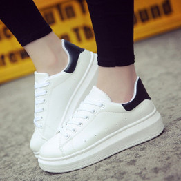 Women Sneakers 2019 Women Caual Shoes Fashion White Sneaker Round Toe White Shoes Women Vulcanize Shoes Trainer Zapatillas Mujer