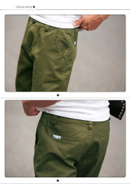 Men's Trousers Slim Pants for Male Casual Feet Trouser