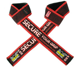 Grip Power Pads PRO Level Cotton Lifting Straps with Neoprene Wrist Pad Support & Silicone Grip Enhancement - Up to 24" Long Weightlifting Straps & 2" Wide for Maximum Support