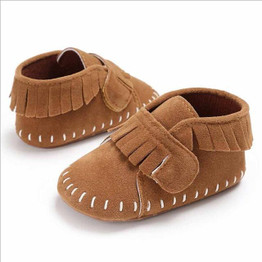 Casual Velcro Suede Moccasin