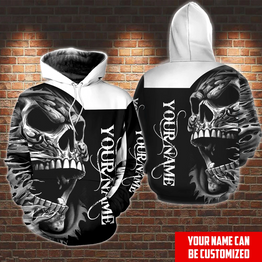 Personalized Customized Screaming Skull Hoodie 3D Printed Hoodies