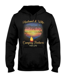 Valentine Day Gift, Husband And Wife Camping Partners For Life Hoodie