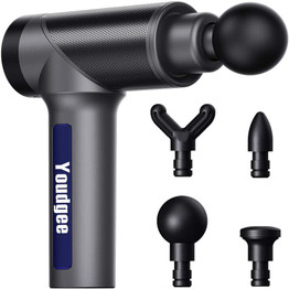 Muscle Massage Gun Deep Tissue for Athletes Deep Tissue Massage Gun Percussion Muscle Massager for Muscles Handheld Deep Tissue Massage Gun 6 Speed High Intensity Vibration-2600mAh-Include 4 Heads