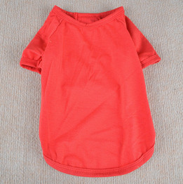 Dog Cotton T-shirt Pet Solid Clothes Clothing For Cat Dog Pajamas