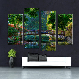 4PCS bridge art  Wall painting print on canvas for home decor ideas paints on wall pictures art No framed