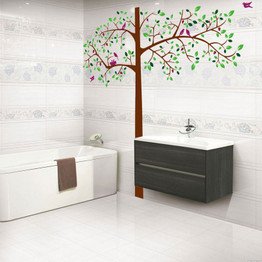 Big tree wall decal with birds