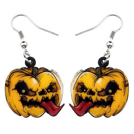 FREE OFFER Halloween Pumpkin Monster Earrings